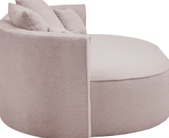 LeGer Home by Lena Gercke 2,5-Sitzer »ISALIE Bouclé, rundes Loungesofa, mit Kissen, perfekt gepolstert« moderne Stoffe, mit 4 Zierkissen, extra große Sitzfläche