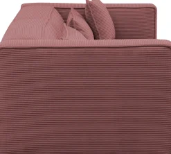 LeGer Home by Lena Gercke 3-Sitzer »PIARA, Cord, Sofa mit Kedernaht« schwarze Füße, bequemer Sitzkomfort