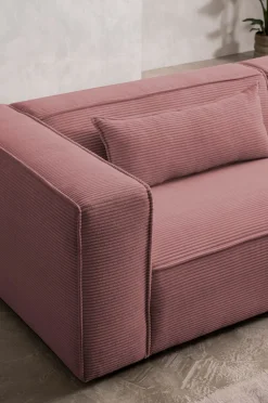 LeGer Home by Lena Gercke 3-Sitzer »PIARA, Cord, Sofa mit Kedernaht« schwarze Füße, bequemer Sitzkomfort