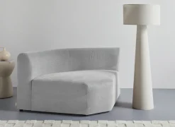 LeGer Home by Lena Gercke Sofa-Eckelement »LYZA mit gerundeter Rückenlehne, Maße B/T/H: 122/104/74 cm« als Modul oder separat verwendbar, für individuelle Zusammenstellung