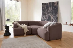 LeGer Home by Lena Gercke Sofa-Eckelement »LYZA mit gerundeter Rückenlehne, Maße B/T/H: 122/104/74 cm« als Modul oder separat verwendbar, für individuelle Zusammenstellung