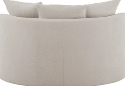 LeGer Home by Lena Gercke XXL-Sessel »ISALIE, Rundsessel mit Hocker, Lesesessel, Loveseat, Big-Sessel« Set,trendige Stoffe, 3 Zierkissen, große Sitzfläche, Cord, Samt, Bouclé