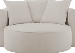 LeGer Home by Lena Gercke XXL-Sessel »ISALIE Bouclé, Lesesessel, Loveseat, inklusive Zierkissen« extra große Sitzfläche, optional mit Hocker, 3 Bezugsstoffe