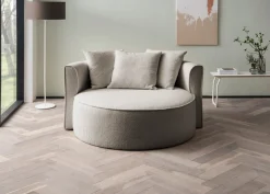 LeGer Home by Lena Gercke XXL-Sessel »ISALIE Bouclé, Lesesessel, Loveseat, inklusive Zierkissen« extra große Sitzfläche, optional mit Hocker, 3 Bezugsstoffe