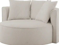 LeGer Home by Lena Gercke XXL-Sessel »ISALIE Bouclé, Lesesessel, Loveseat, inklusive Zierkissen« extra große Sitzfläche, optional mit Hocker, 3 Bezugsstoffe