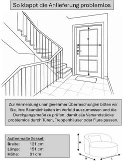 LeGer Home by Lena Gercke XXL-Sessel »Yllara, moderner Lesesessel, Loveseat mit großzügiger Sitzfläche« mit geschwungener Rückenlehne in Samt oder Struktur