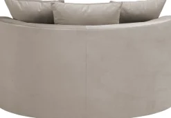 LeGer Home by Lena Gercke XXL-Sessel »ISALIE Samtoptik, Rundsessel m. Hocker, Lesesessel,Loveseat,Big-Sessel« Set,trendige Bezugsstoffe, 3 Zierkissen, große Sitzfläche