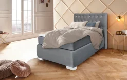 Leonique Boxspringbett »Rumba« Taschenfederkern-Matratze in Härtegrad 3, in 4 Breiten, incl. Topper