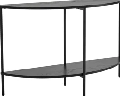 Leonique Couchtisch »Fleuriss« aus massivem Eschenholzfurnier, pulverbeschichtetes Metallgestell