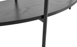 Leonique Couchtisch »Fleuriss« aus massivem Eschenholzfurnier, pulverbeschichtetes Metallgestell