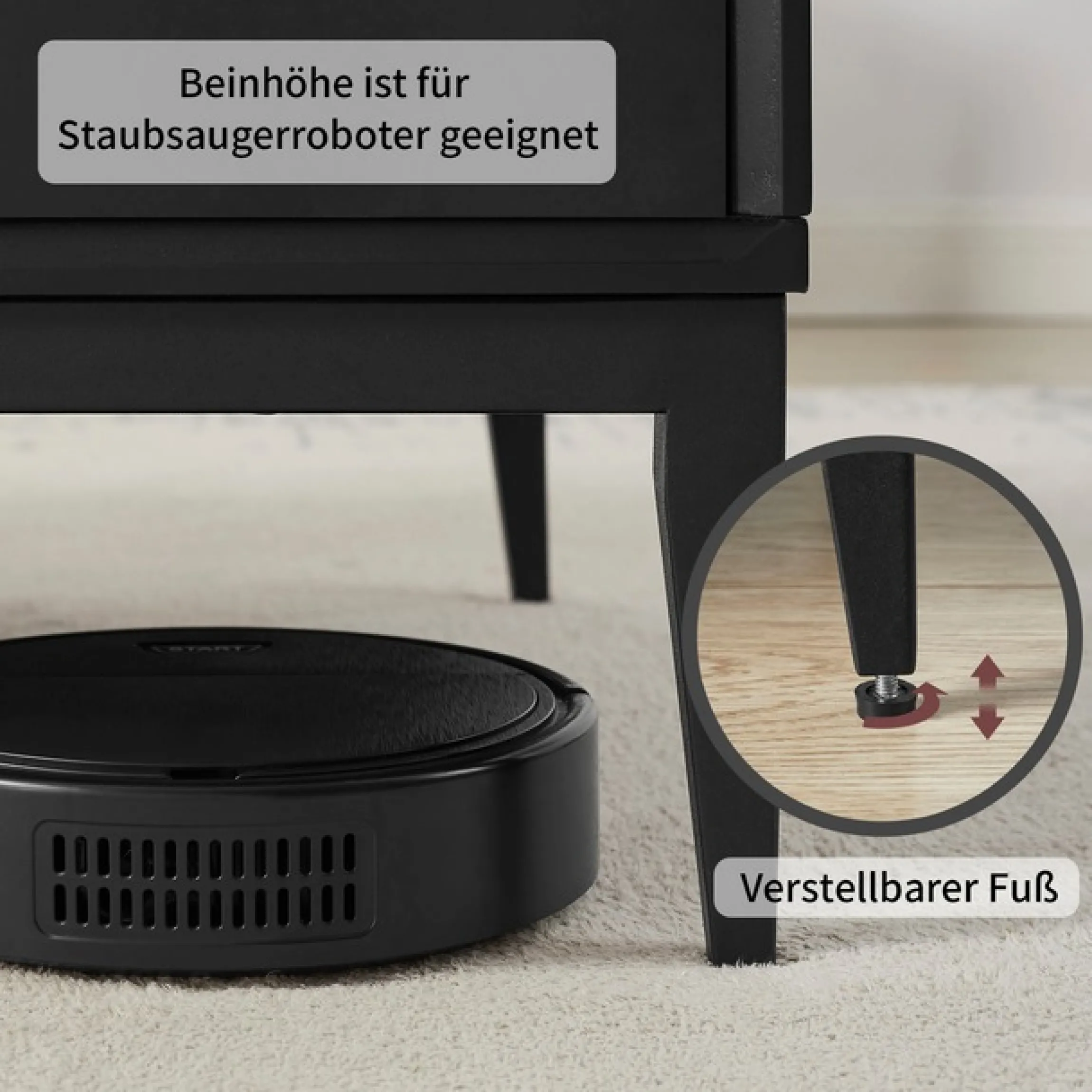 Leonique Couchtisch »Lavisha« Eisengestell und FSC-zertifiziertes Holz, Breite 110 cm