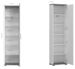 LIVING CHARM Garderobenschrank »Hola« Breite ca. 50 cm