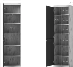 LIVING CHARM Garderobenschrank »SUMGS1« Breite ca. 54 cm