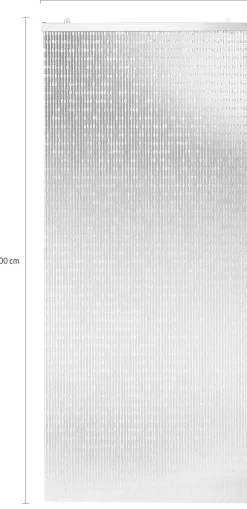 locker Türvorhang »Diamonds« Hakenaufhängung 1 Stk. tlg. Kunststoff klar, 72 Stränge, 90x200 cm