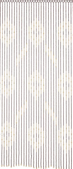 locker Türvorhang »Sevilla« Hakenaufhängung 1 Stk. tlg. mit Kreisdekor, 90x200 cm