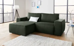 LOOKS by Wolfgang Joop Ecksofa »LooksII kubisch, bequem, strapazierfähige Bezüge, Breite 242cm, L-Form« geradlinig und komfortabel
