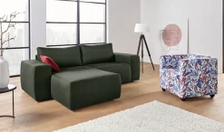 LOOKS by Wolfgang Joop Ecksofa »LooksII kubisch, bequem, strapazierfähige Bezüge, Breite 242cm, L-Form« geradlinig und komfortabel