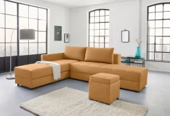 LOOKS by Wolfgang Joop Ecksofa »LooksIII L-Form« durch Drehfunktion zum Bett wandelbar, inklusive Staufach