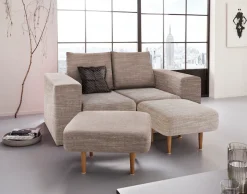 LOOKS by Wolfgang Joop 2-Sitzer »Looksv« Verwandlungssofa: aus Sofa wird Sofa mit 2 Hockern