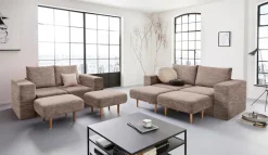 LOOKS by Wolfgang Joop 2-Sitzer »Looksv« Verwandlungssofa: aus Sofa wird Sofa mit 2 Hockern