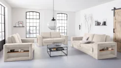 LOOKS by Wolfgang Joop 2-Sitzer »Looksvb« Verwandlungssofa: aus Sofa wird Sofa mit 2 Hockern, mit Regalfunktion