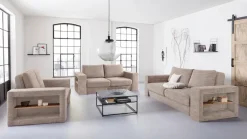 LOOKS by Wolfgang Joop 3-Sitzer »Looksvb« Verwandlungssofa: aus Sofa wird Sofa mit 2 Hockern, mit Regalfunktion