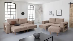 LOOKS by Wolfgang Joop 2,5-Sitzer »Looksvb« Verwandlungssofa: aus Sofa wird Sofa mit 2 Hockern, mit Regalfunktion