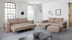 LOOKS by Wolfgang Joop 2,5-Sitzer »Looksvb« Verwandlungssofa: aus Sofa wird Sofa mit 2 Hockern, mit Regalfunktion