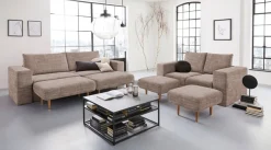 LOOKS by Wolfgang Joop 4-Sitzer »Looksv« Verwandlungssofa: aus Sofa wird Sofa mit 2 Hockern