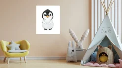 Lüttenhütt Bild mit Rahmen »oder Poster, Süßer Pinguin« Fantasy | Pinguine | Tiere 1 Stk. tlg. HD Premium Druck