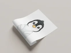 Lüttenhütt Bild mit Rahmen »oder Poster, Süßer Pinguin« Fantasy | Pinguine | Tiere 1 Stk. tlg. HD Premium Druck