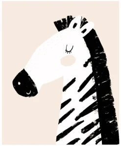 Lüttenhütt Bild mit Rahmen »oder Poster, Zebra im Profil« Fantasy | Tiere | Zebra Bilder 1 Stk. tlg. HD Premium Druck
