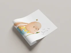 Lüttenhütt Bild mit Rahmen »oder Poster, Hase mit Pusteblume« Fantasy | Tiere 1 Stk. tlg. HD Premium Druck