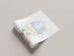 Lüttenhütt Bild mit Rahmen »oder Poster, Koala mit Herz im Heißluftballon« Ballonfahren | Bär | Fantasy | Heißluftballon | Koala | Tiere 1 Stk. tlg. HD Premium Druck