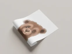 Lüttenhütt Bild mit Rahmen »oder Poster, Niedlicher Braunbär« Bär | Fantasy | Tiere 1 Stk. tlg. HD Premium Druck