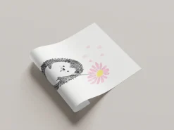 Lüttenhütt Bild mit Rahmen »oder Poster, Igel mit Herzen und Blume« Fantasy | Herz | Herzen | Tiere 1 Stk. tlg. HD Premium Druck