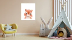 Lüttenhütt Bild mit Rahmen »oder Poster, Niedliches Eichhörnchen« Eichhörnchen | Fantasy | Tiere 1 Stk. tlg. HD Premium Druck