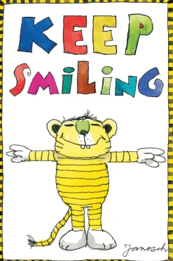 LuckyLinde Leinwandbild »Der kleine Tiger - Keep Smiling« Ente | Enten | Figuren | Filmfiguren | Motivationsbilder | Schriftzug | Sprüche | Tiere