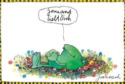 LuckyLinde Leinwandbild »Der Froch - Jemand liebt Dich« Blumen | Figuren | Filmfiguren | Frosch | Motivationsbilder | Schriftzug | Tiere 1 Stk. tlg. Exklusive JANOSCH Kindermotive