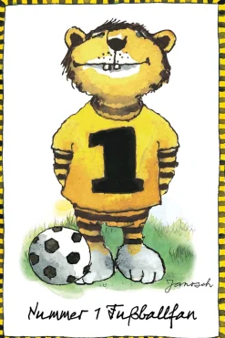 LuckyLinde Leinwandbild »Der kleine Tiger - Fußballfan« Ente | Enten | Figuren | Filmfiguren | Motivationsbilder | Schriftzug | Sport | Sprüche