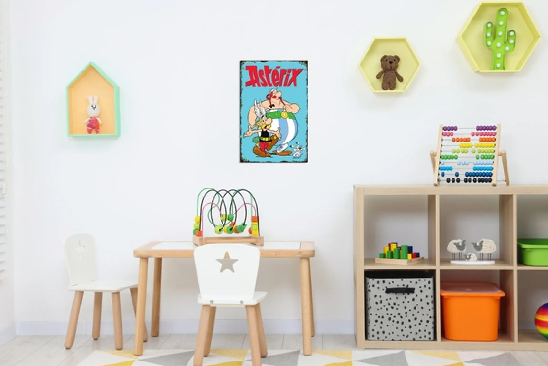 LuckyLinde Metallbild »Asterix, Obelix und Idefix« Fantasy | Figuren | Film | Filmfiguren 1 Stk. tlg. Stahlschild 20x30 cm Wanddeko Bild zum Film "Kampf der Häuptlinge"