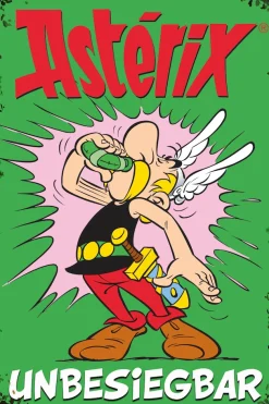LuckyLinde Metallbild »Asterix Unbesiegbar« Fantasy | Figuren | Film | Filmfiguren 1 Stk. tlg. Stahlschild 20x30 cm Wanddeko Bild zum Film "Kampf der Häuptlinge"