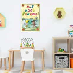 LuckyLinde Wanddekoobjekt »Auf nach Panama!« Exklusive JANOSCH Kindermotive, Stahlschild