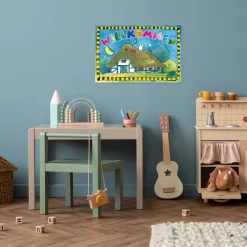 LuckyLinde Wanddekoobjekt »Der kleine Tiger und der kleine Bär - Willkommen« Exklusive JANOSCH Kindermotive, Stahlschild
