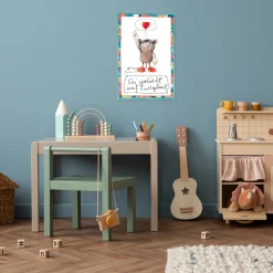 LuckyLinde Wanddekoobjekt »Sei geliebt auf Ewigkeit« Exklusive JANOSCH Kindermotive, Stahlschild