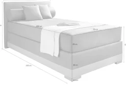 Maintal Boxspringbett »Lago« in 3 verschiedenen Matratzenarten,H2 oder H3