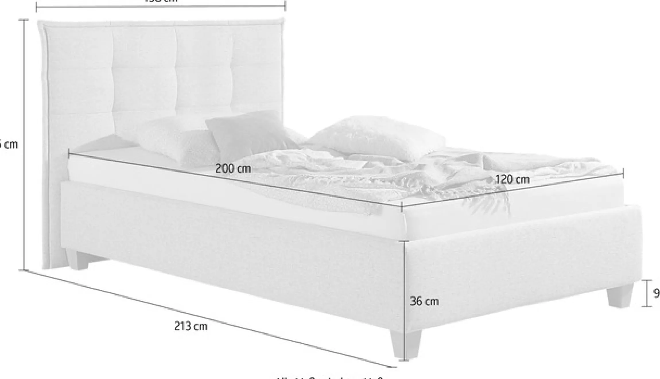 Maintal Polsterbett inklusive Bettkasten
