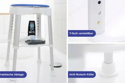 Maximex Duschhocker Tragkraft bis 150 kg