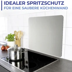 Maximex Küchenrückwand »Edelstahl« Wandblende, Spritzschutz für die Herdwand, Befestigung mit Klebepads