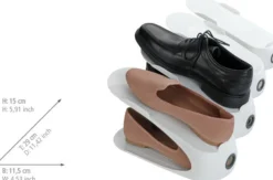 Maximex Schuhstapler »4er« Set, 4 Stk. tlg. Schuhhalter, 50 % mehr Platz im Schuhschrank, Kunststoff, 4-teilig